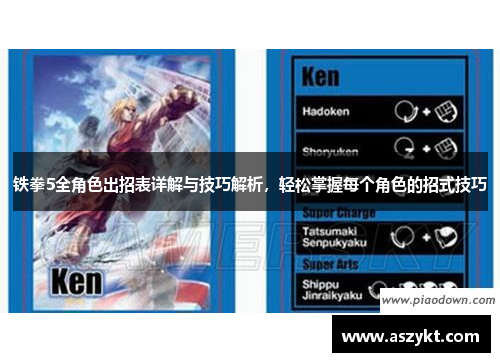 铁拳5全角色出招表详解与技巧解析，轻松掌握每个角色的招式技巧